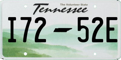TN license plate I7252E