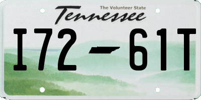 TN license plate I7261T