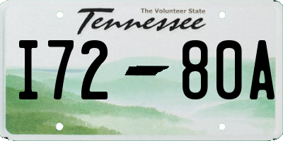 TN license plate I7280A