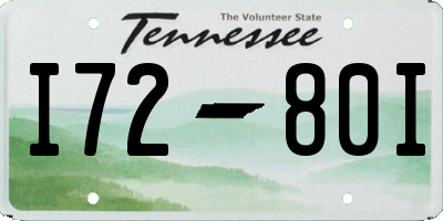 TN license plate I7280I