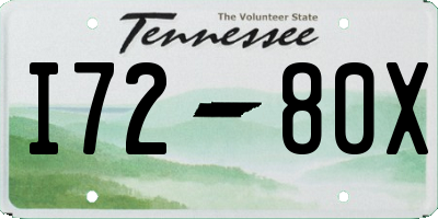 TN license plate I7280X