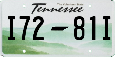 TN license plate I7281I