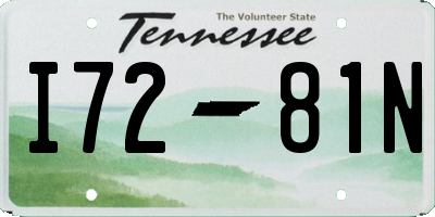 TN license plate I7281N