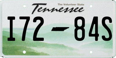 TN license plate I7284S