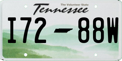 TN license plate I7288W