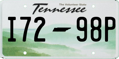TN license plate I7298P