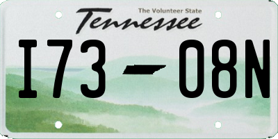 TN license plate I7308N