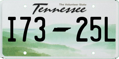 TN license plate I7325L