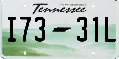 TN license plate I7331L
