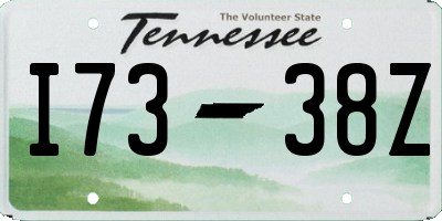 TN license plate I7338Z