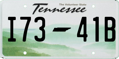 TN license plate I7341B