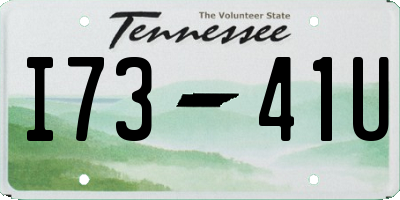 TN license plate I7341U