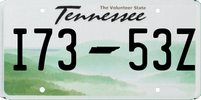 TN license plate I7353Z