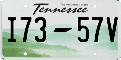 TN license plate I7357V