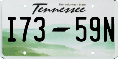 TN license plate I7359N