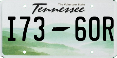 TN license plate I7360R