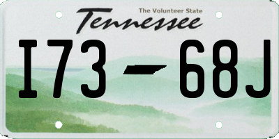 TN license plate I7368J