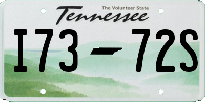 TN license plate I7372S