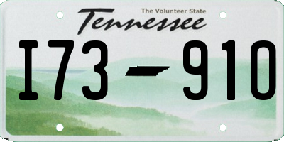TN license plate I7391O