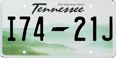 TN license plate I7421J