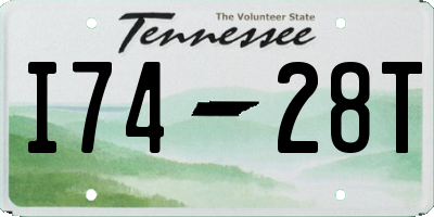 TN license plate I7428T