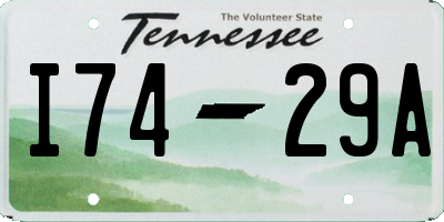 TN license plate I7429A