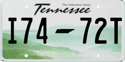 TN license plate I7472T
