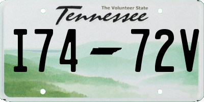 TN license plate I7472V