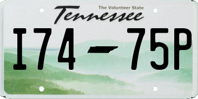 TN license plate I7475P