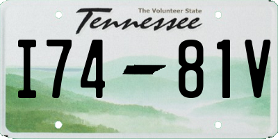TN license plate I7481V