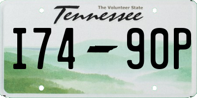 TN license plate I7490P