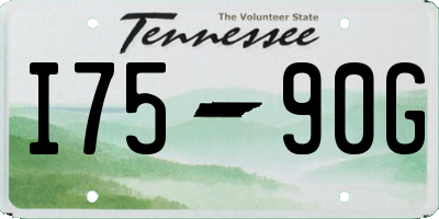 TN license plate I7590G