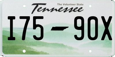 TN license plate I7590X
