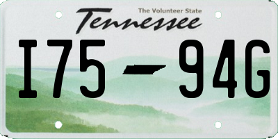 TN license plate I7594G