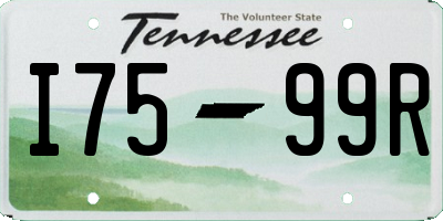 TN license plate I7599R
