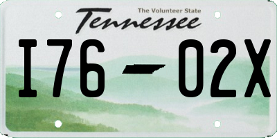 TN license plate I7602X