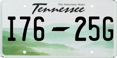 TN license plate I7625G