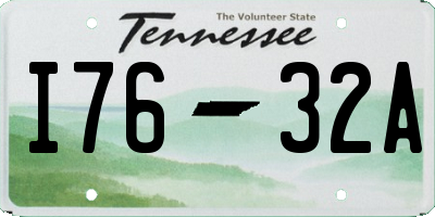 TN license plate I7632A