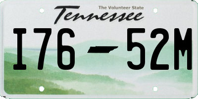 TN license plate I7652M