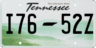 TN license plate I7652Z