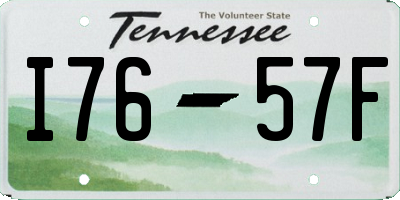 TN license plate I7657F