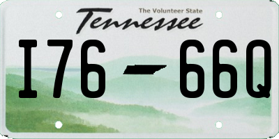 TN license plate I7666Q