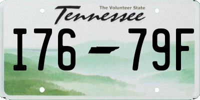 TN license plate I7679F