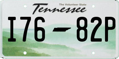 TN license plate I7682P
