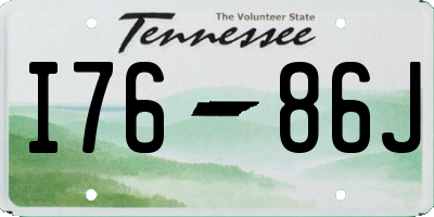 TN license plate I7686J