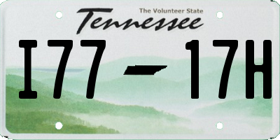 TN license plate I7717H