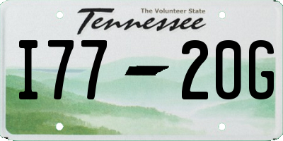 TN license plate I7720G