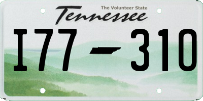 TN license plate I7731O
