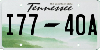 TN license plate I7740A