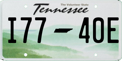 TN license plate I7740E